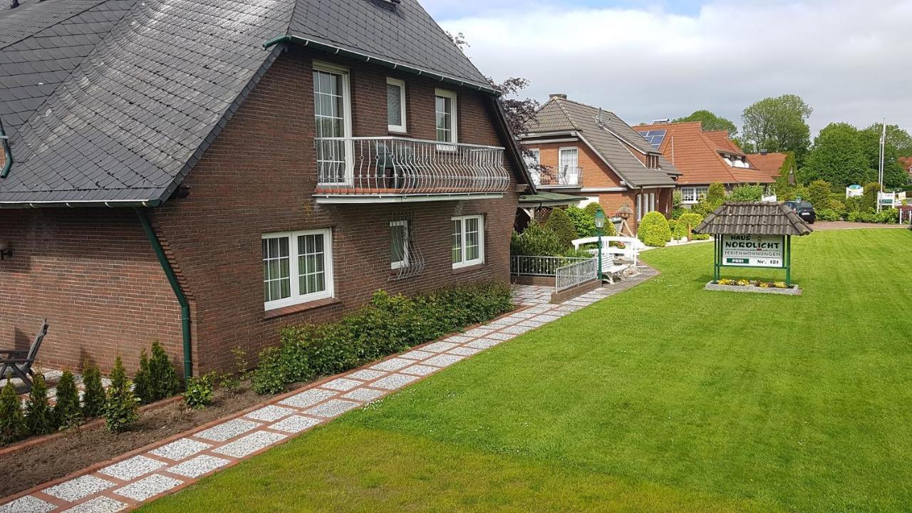 Hausnordlicht Fewo 1 Dornum Exteriér fotografie